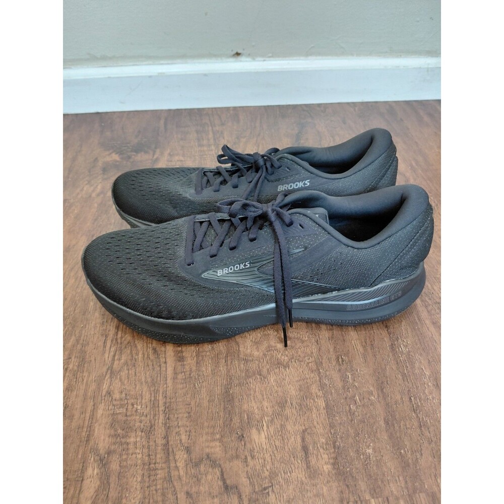 Size 13 2E - Brooks Adrenaline GTS 24 Black Ebony Men's Sneakers Wide Fit